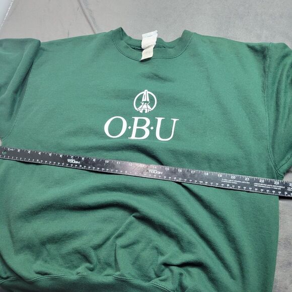 Champion Green OBU Logo Sweatshirt L Cotton/Polyester - Picture 5 of 10